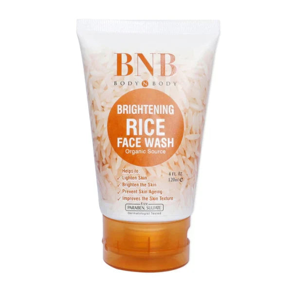 BNB Rice Extract Bright & Glow Kit ( Rice Face Wash + Rice Scrub + Rice
Mask)