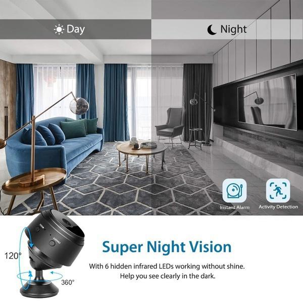 A9 1080P Mini Rechargable Camera WiFi (Imported)