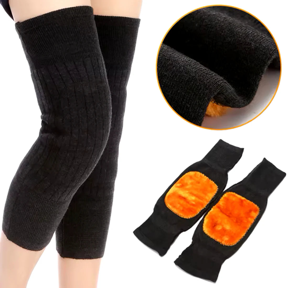 Warm Wool Knee Pads 2 Pieces (Imported) - Easy2Buy.pk