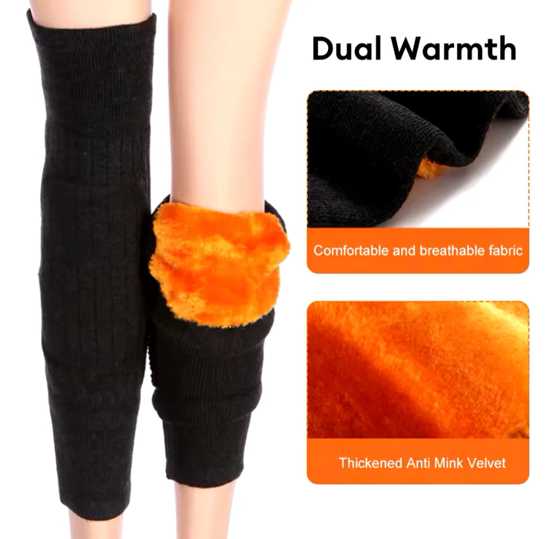 Warm Wool Knee Pads 2 Pieces (Imported) - Easy2Buy.pk