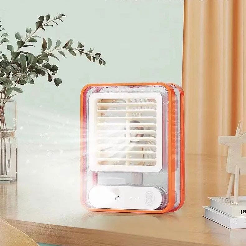 Portable Desktop Air Conditioner, USB Mini Air Cooler Fan, Water Cooling Fan, 500 ml Water Tank USB Personal Cooler