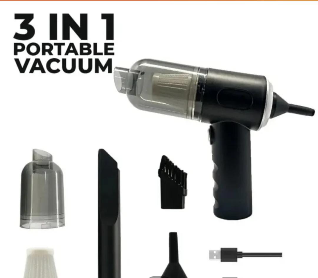 Portable 3-in-1 Vacuum Cleaner, Blower, Air Pump
