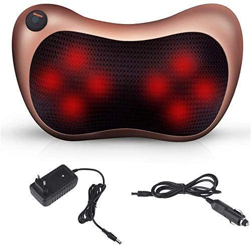 Car Massage Pillow: Vibrating, Heating, Shiatsu Neck Massager
