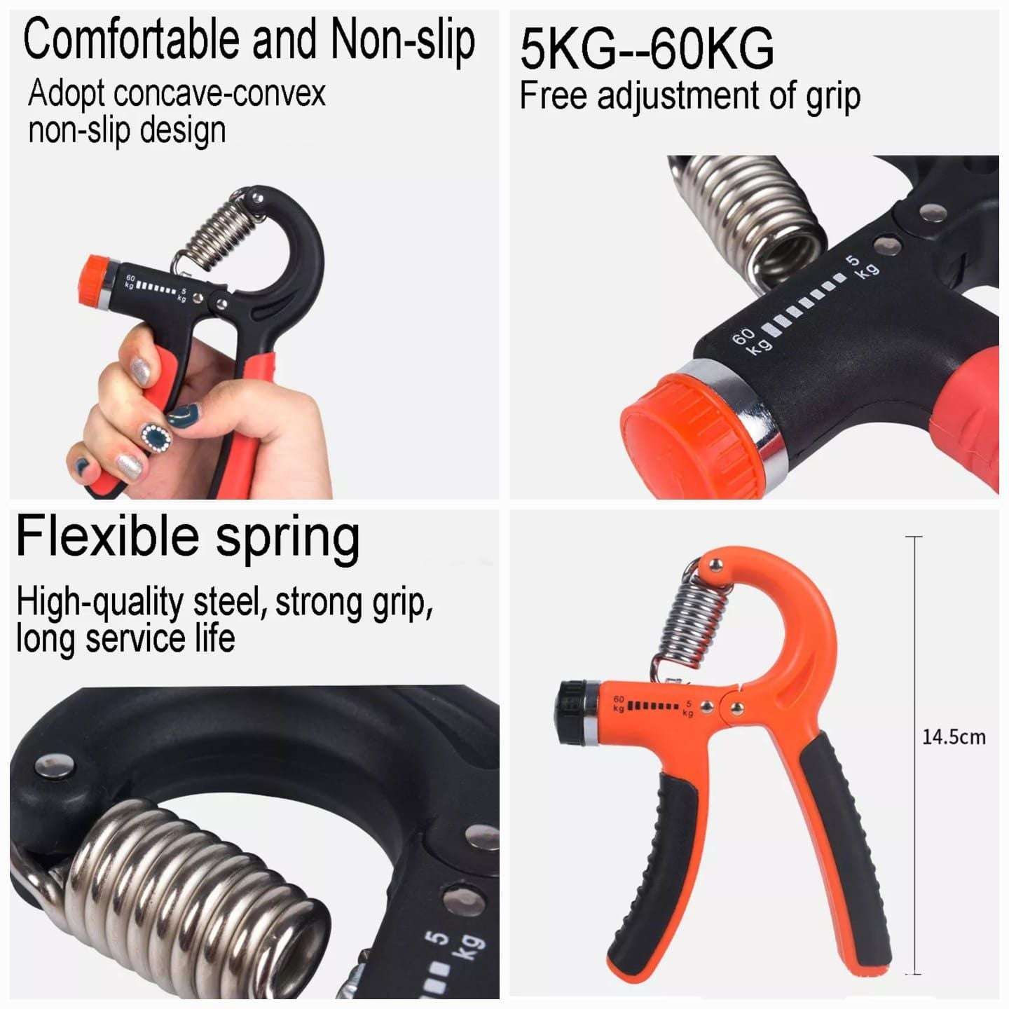 Adjustable Hand Gripper Heavy Duty Trainer (Random Color)