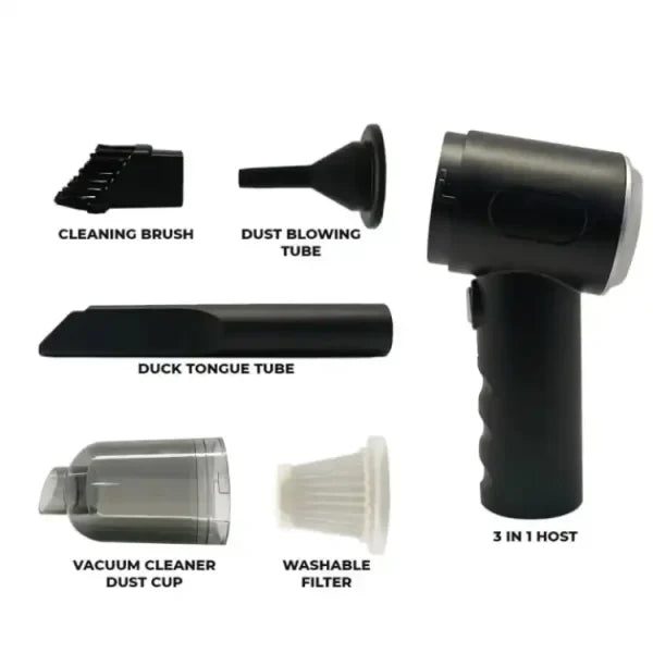 Portable 3-in-1 Vacuum Cleaner, Blower, Air Pump