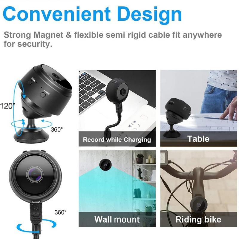 A9 1080P Mini Rechargable Camera WiFi (Imported)