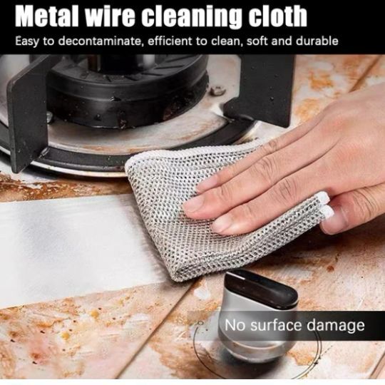 Dish Washing Steel Scrubber Rag