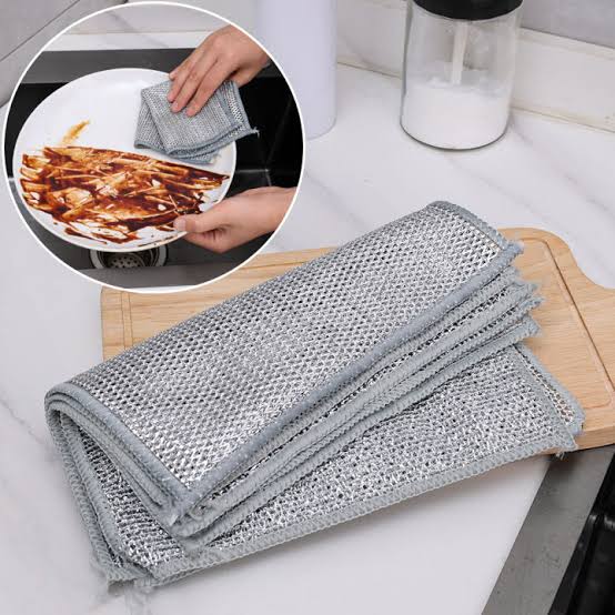 Dish Washing Steel Scrubber Rag