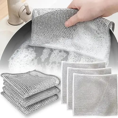Dish Washing Steel Scrubber Rag