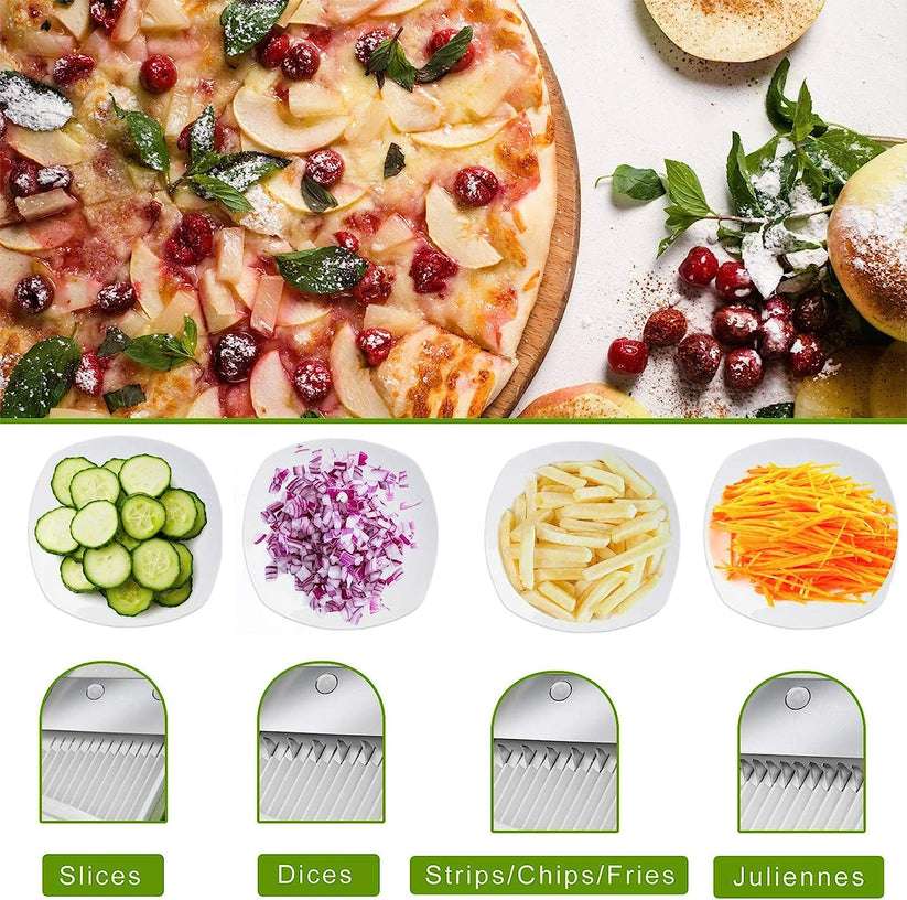 Multi Vegetable Chopper - 4 in 1 Mandoline Slicer (Imported)