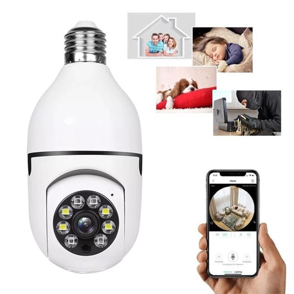 1080p Full Hd Cctv Bulb Camera Wifi Smart Camera