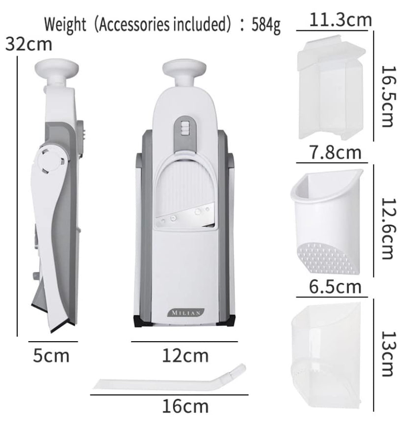 Multi Vegetable Chopper - 4 in 1 Mandoline Slicer (Imported)