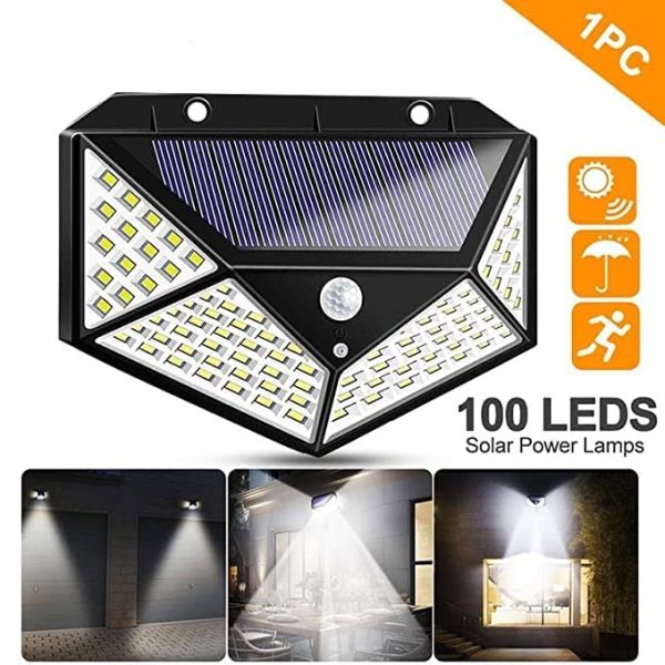 Solar Wall Light With Motion Sensor 100 Led